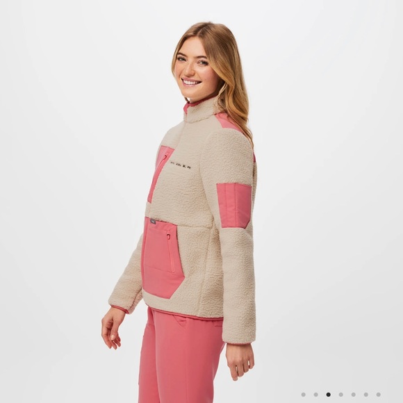 Figs Jackets & Coats Figs Onshift Sherpa Jacket Poshmark